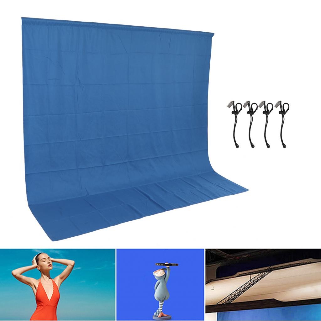 Viviwins 2x2m Blue Screen Photography Backdrop Background Cloth for ...
