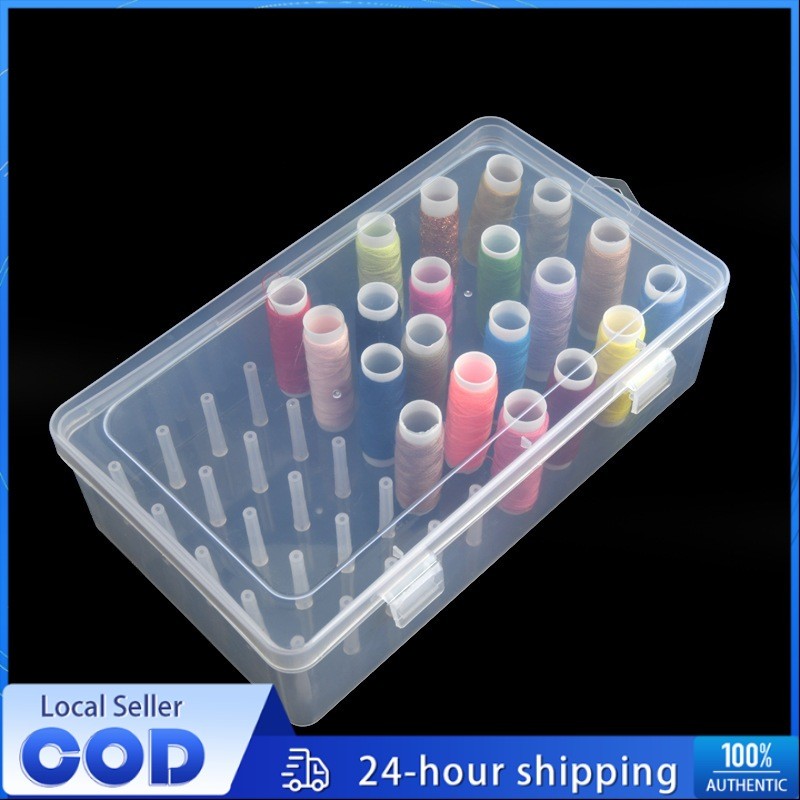 42 Pieces Spools Bobbin Sewing Threads Box Sewing Accessories Sewing ...