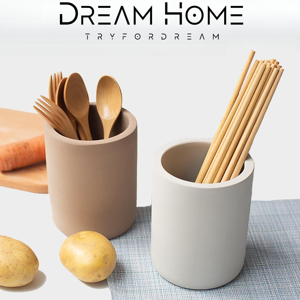 【Local】Circular Diatomite Utensil Holder, Cutlery Organizer, Fast ...
