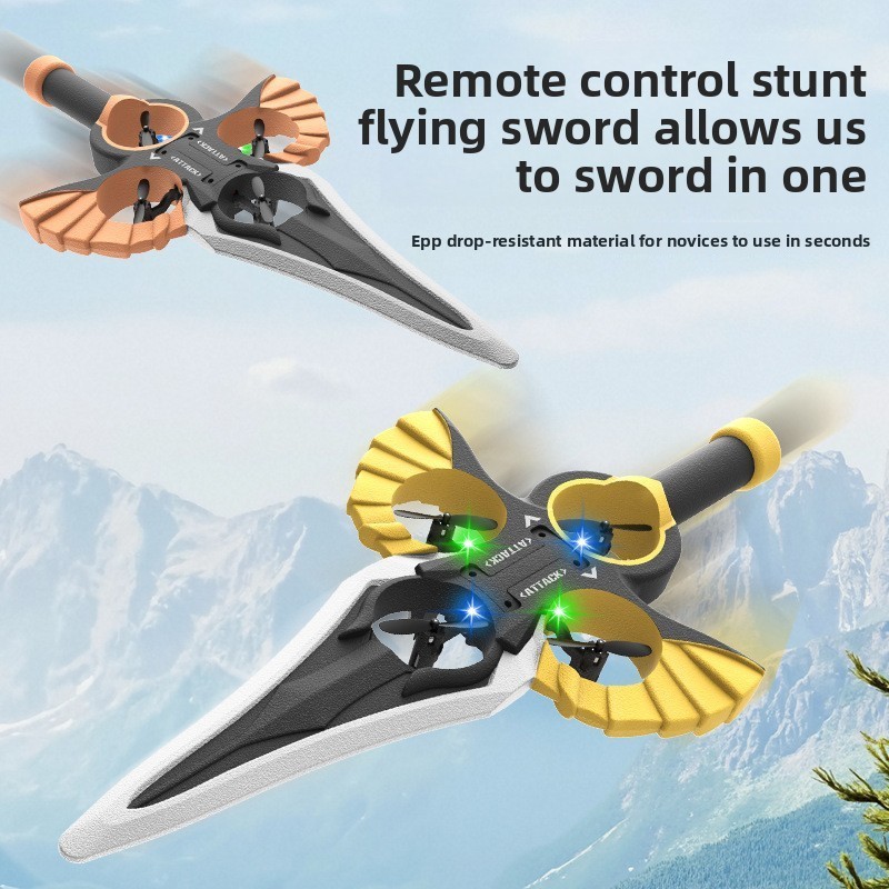 RC Flying Sword Blade Fighter Stunt Roll Flying Toy | Shopee Singapore