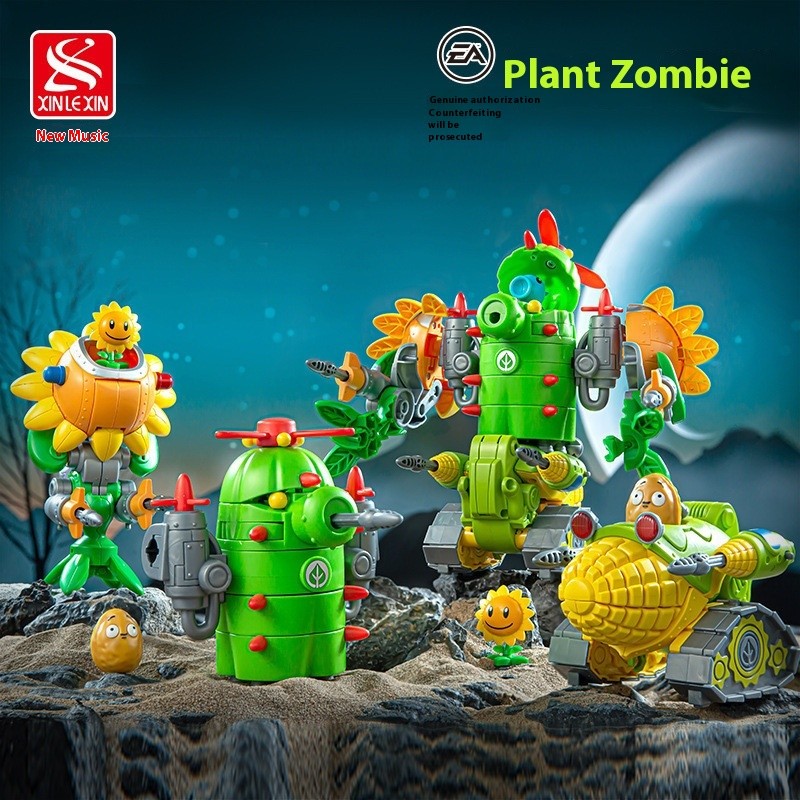 Official Plants vs. Zombies Transforming Toys Corn Cactus Sunflower ...
