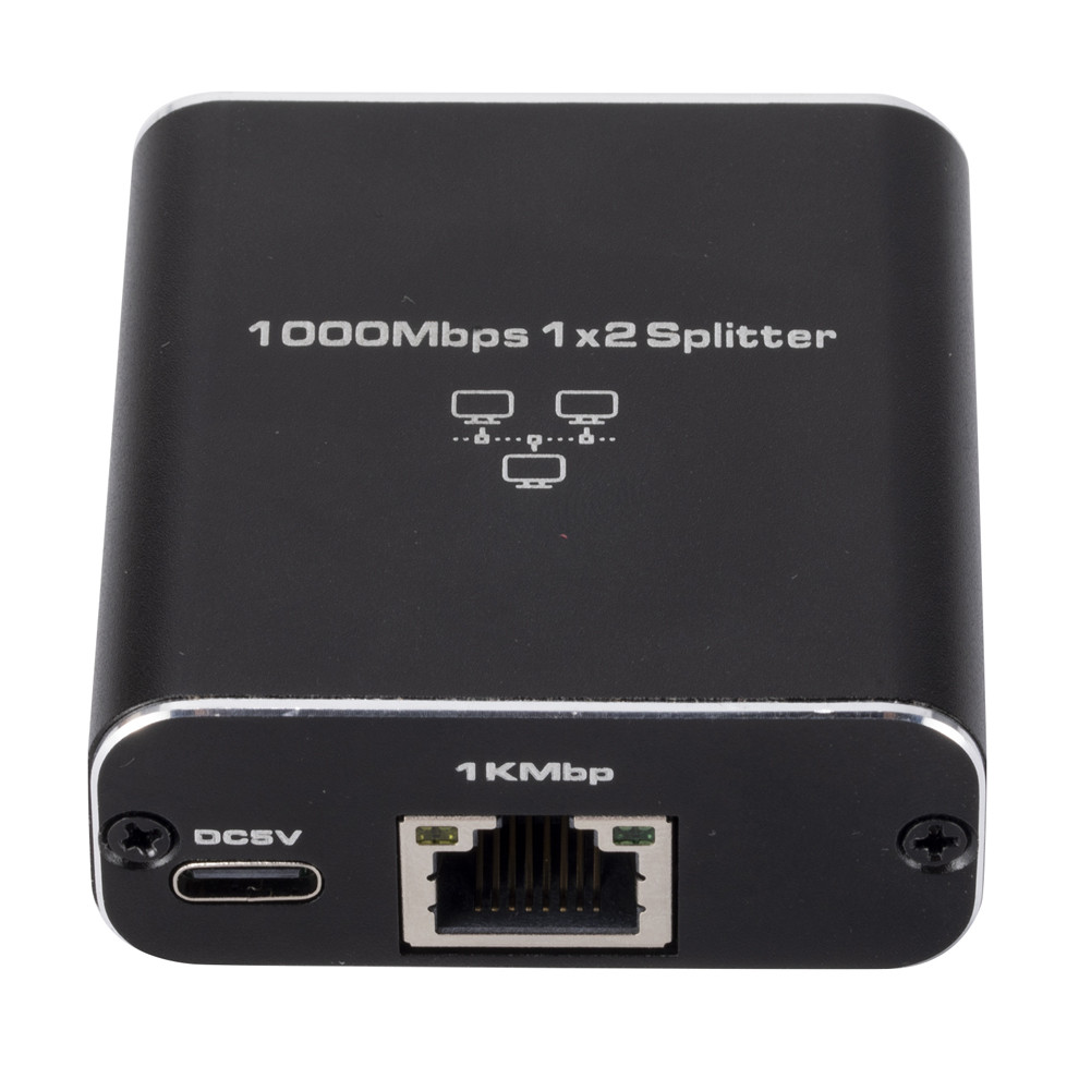 1 in 2 Gigabit Ethernet Switch Splitter Network Cable Selector USB Mini ...