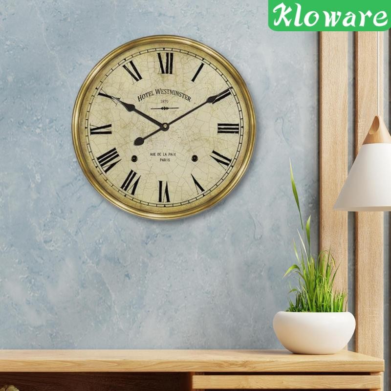 [Kloware] Extra Large Roman Numerals Skeleton Wall Clock Big Giant Open ...