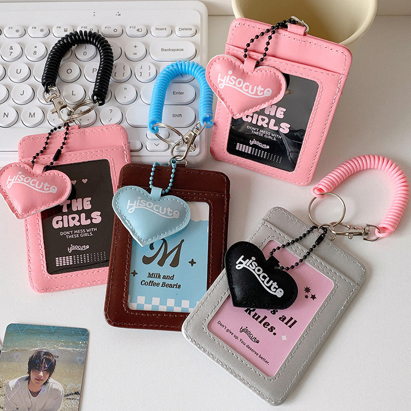 Employee Id Card Holder Bag With Rope Photocard Pocket Sleeve Solid ...