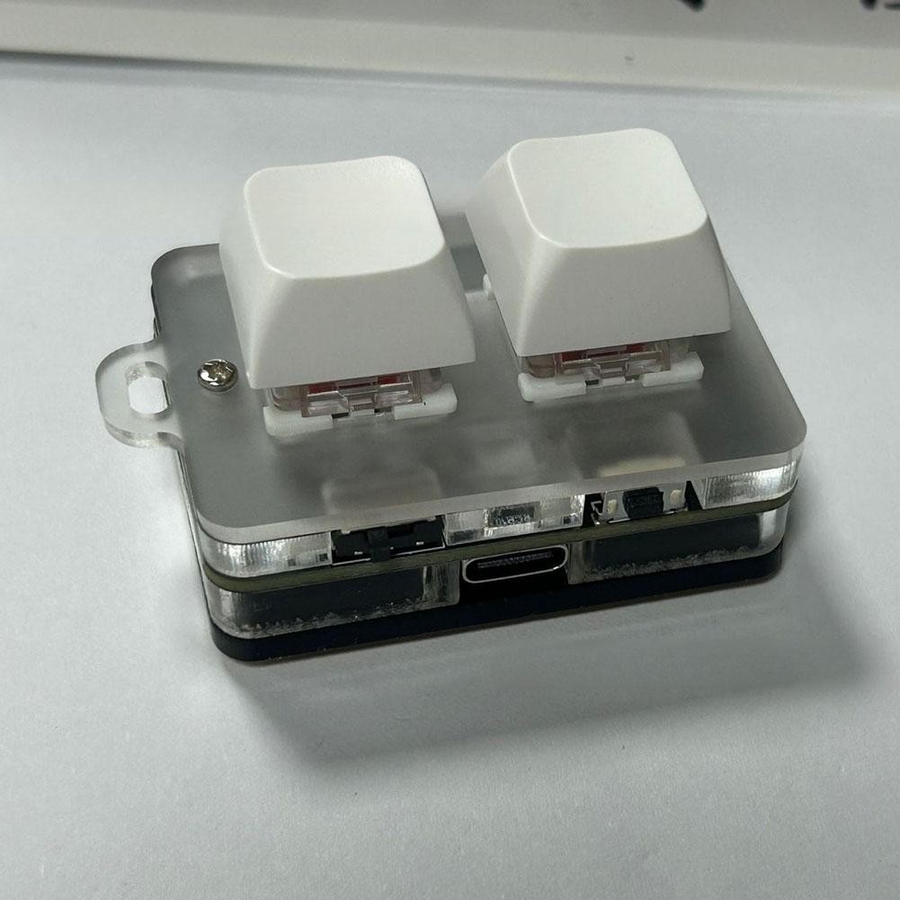 LITIMESSGO Custom Mini Keyboard 2 Keys Macro Button Macropad ...