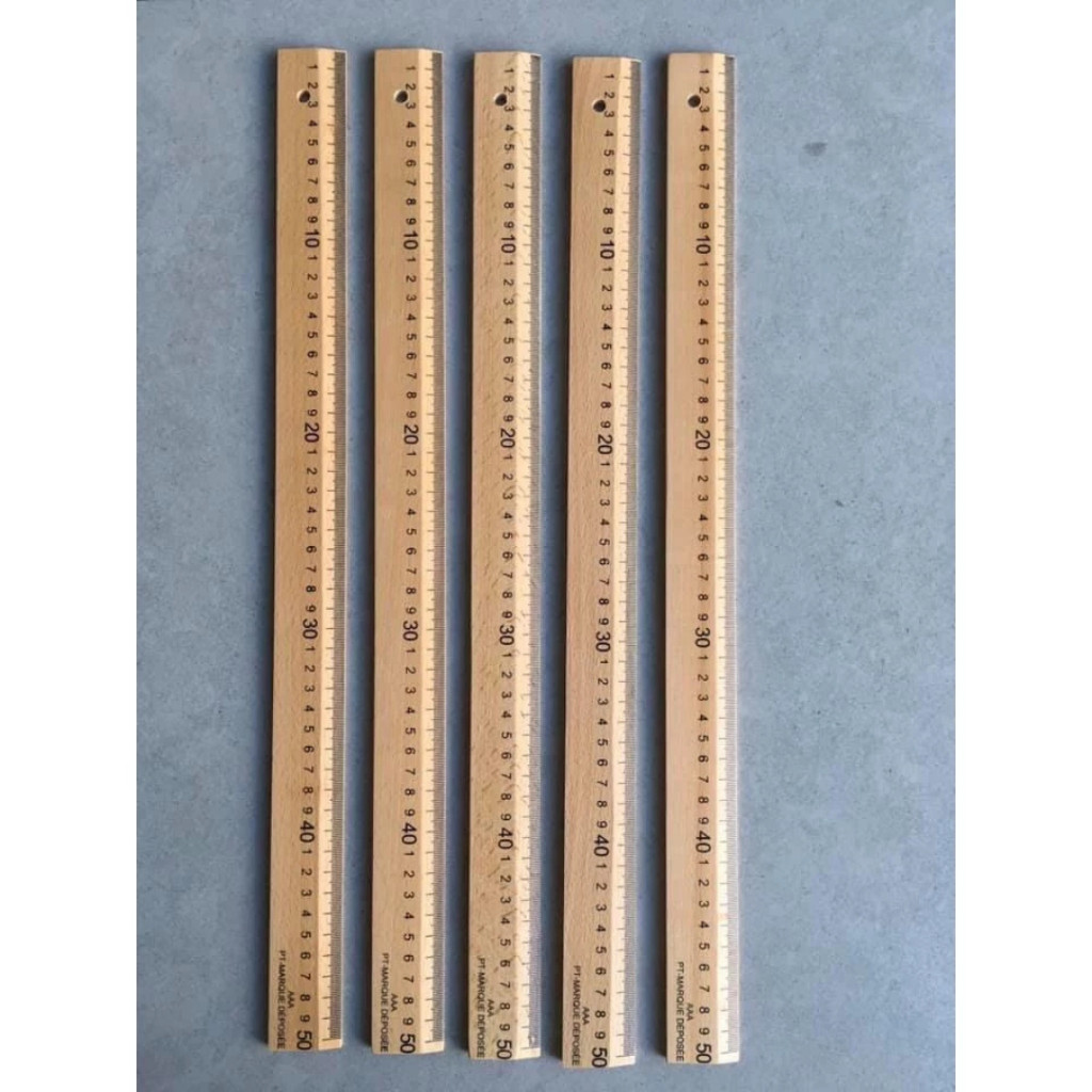 AA wooden ruler, good quality, beautiful and shiny, available in 50Cm ...