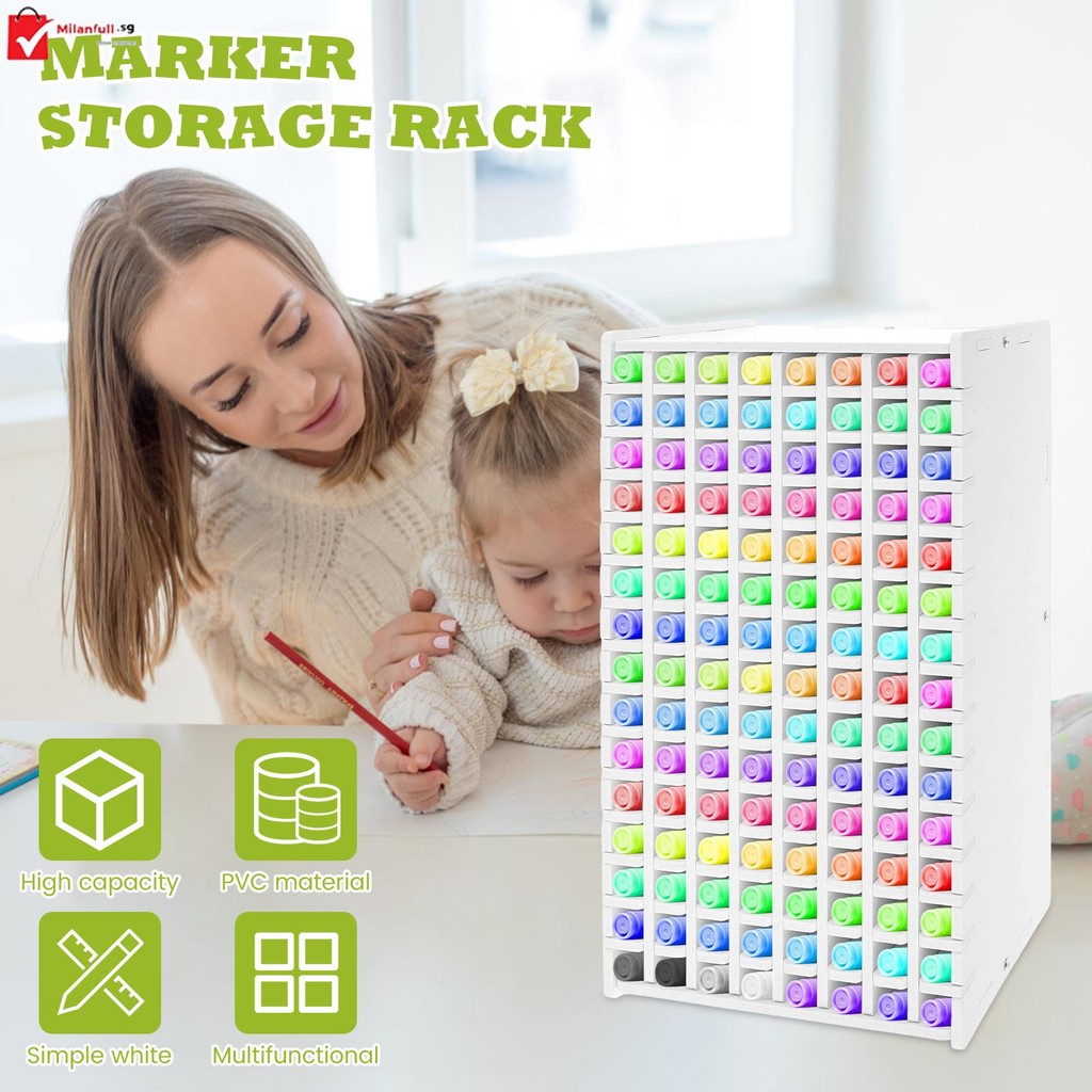 Art Marker Storage Rack 120/180 Slots Marker Organizer Rack Marker ...