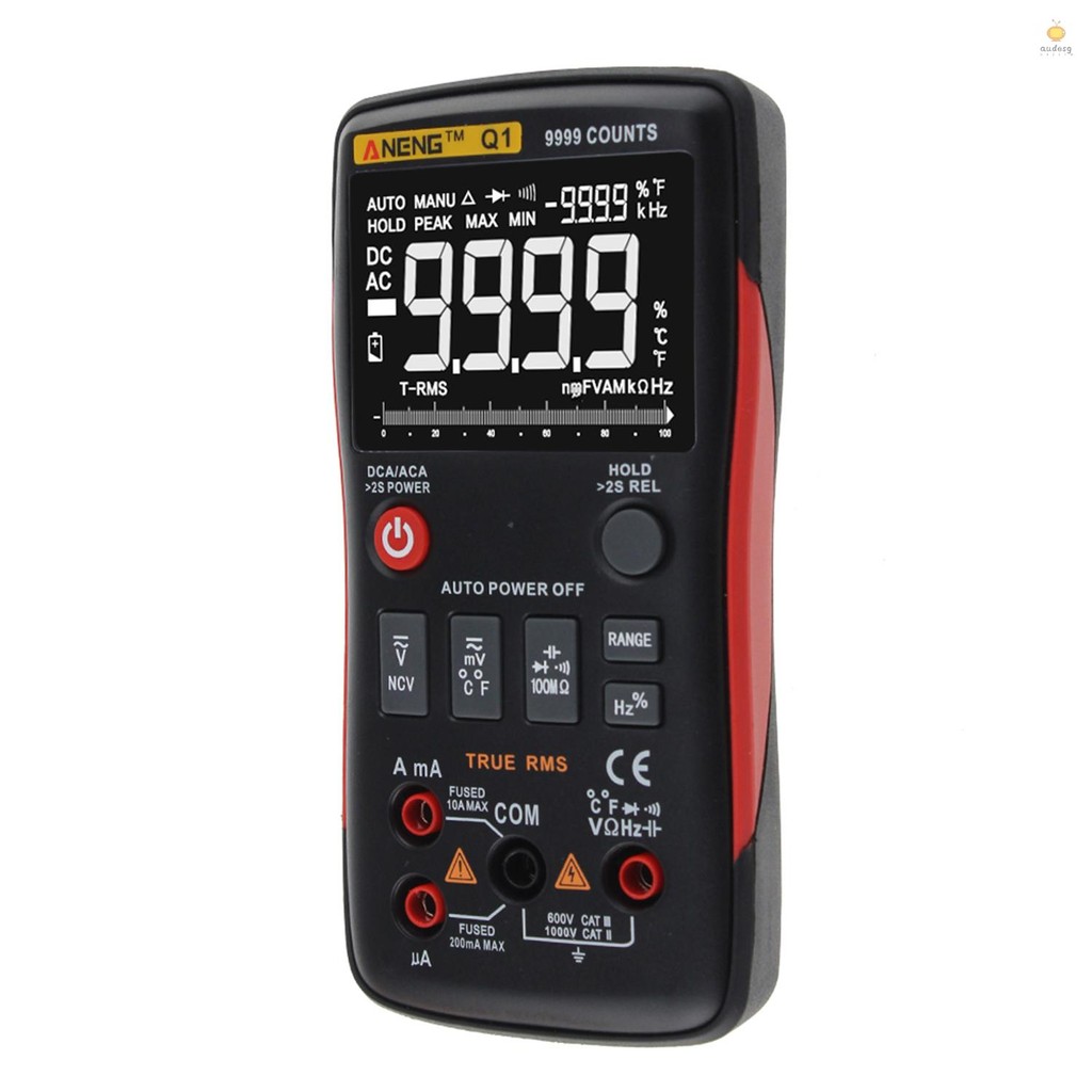 ANENG 9999 Counts True RMS Multifunctional Digital Multimeter Voltmeter ...