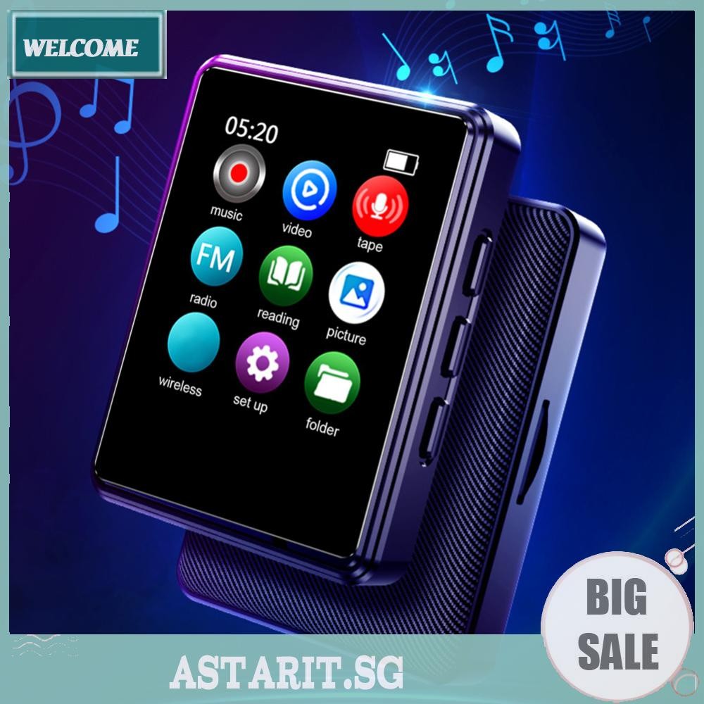 MP3/MP4 Digital Audio Player 128GB Full Touchscreen Player for Student ...