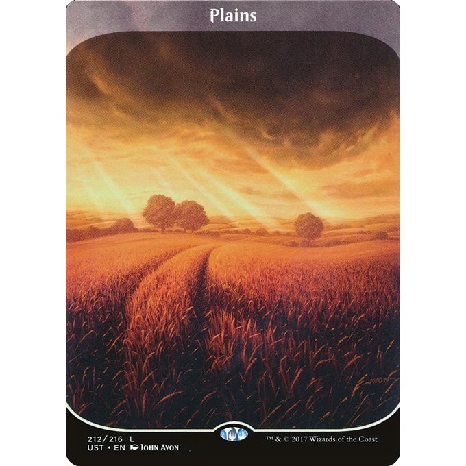 UNSTABLE Full Art Basic Lands UST MTG Magic: the Gathering Plains