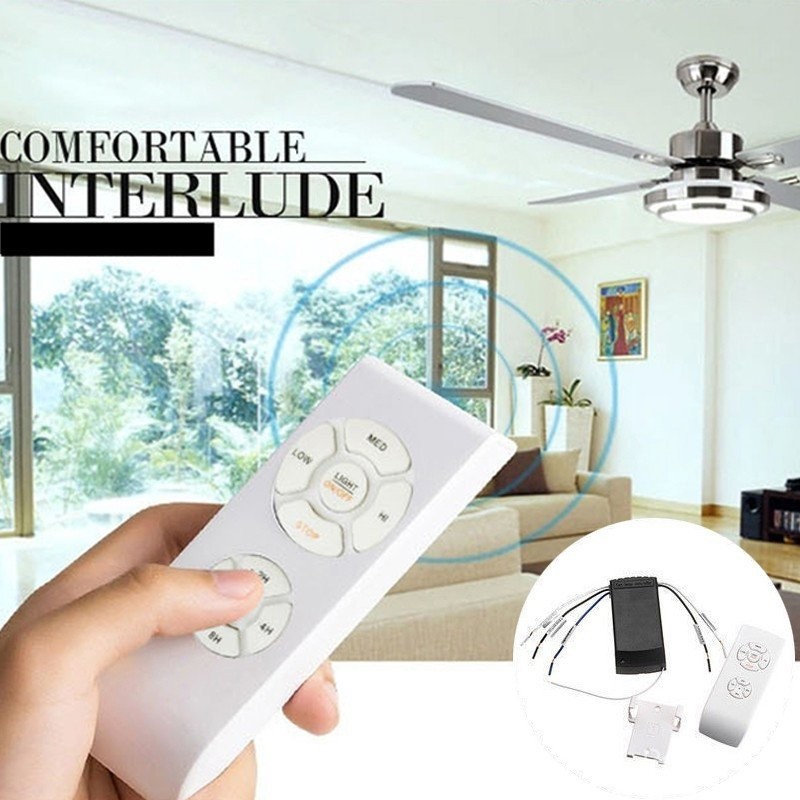 Universal Ceiling Fan Lamp Remote Control Kit 220V Timing Control ...