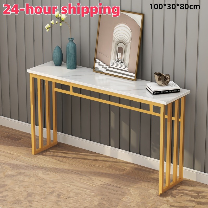 Nordic Modern Slim Narrow Hallway Console Table Hall Entryway Corridor ...
