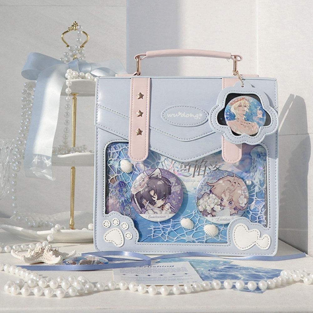 BEAUTY Backpack, Harajuku PU Ita Bags, Creative Crossbody Bag