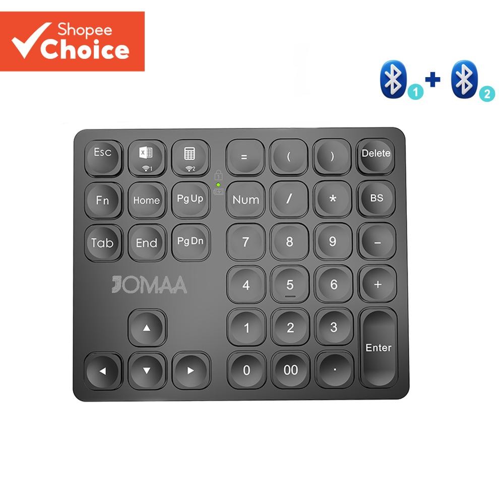 Jomaa 36keys Wireless Bluetooth Numeric Keyboard Wireless Rechargeable ...