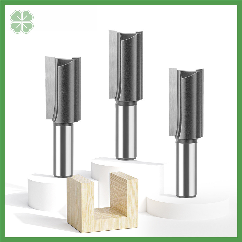Extended Dual Flute Straight Router Bit 1/2inch Shank 40mm Blade Length ...