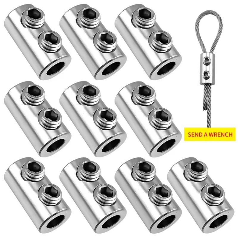 10/20/30Pcs Wire Rope Locking Device - Durable Fastener Tools -Fixer ...