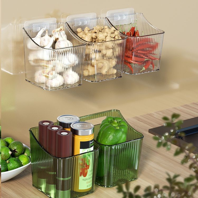 Multifunctional Kitchen Garlic Ginger and Onion Transparent Storage ...