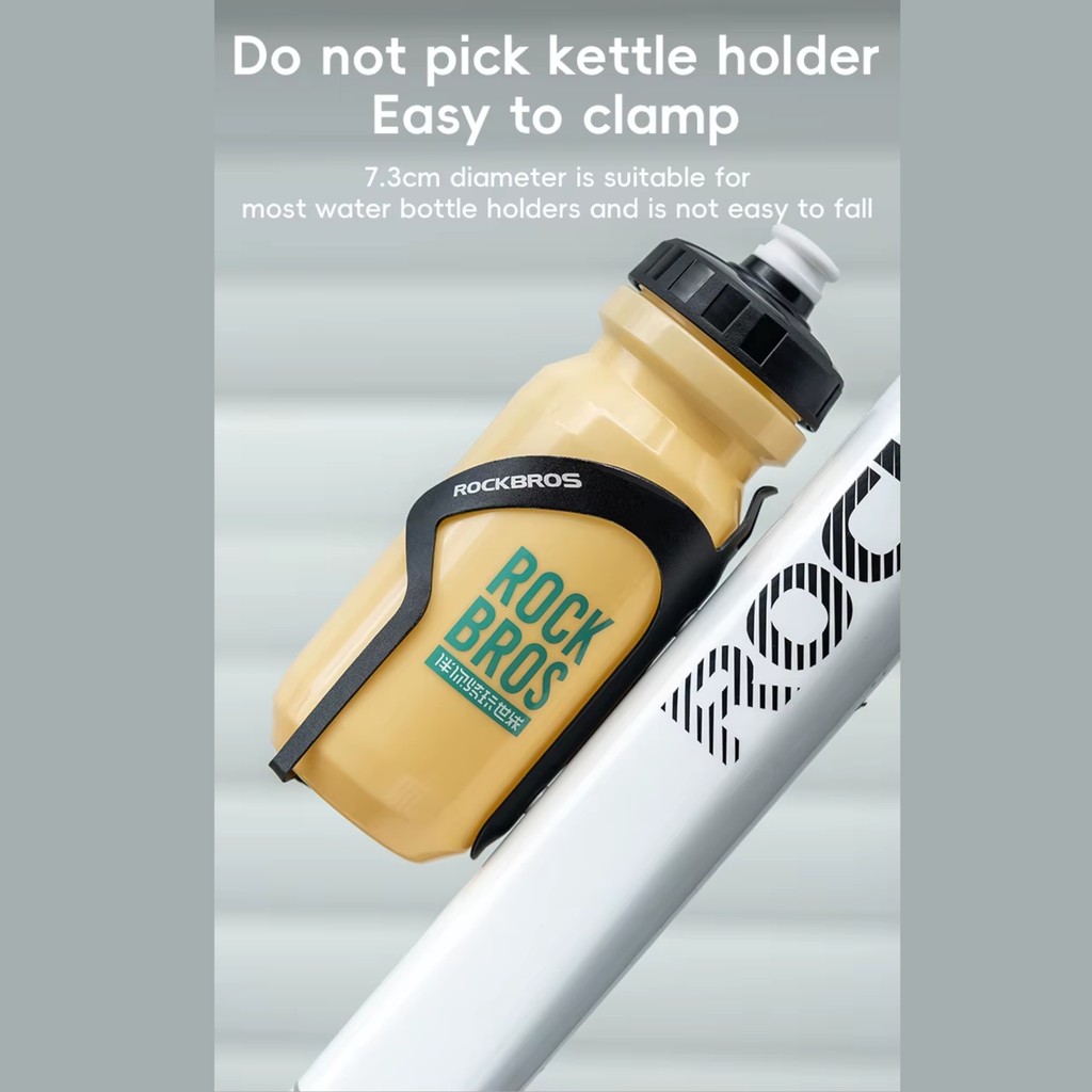 ROCKBROS Botol Minum Sepeda Olahraga 600ml Bicycle Sports Water Drink Bottle Dust Cover / 35210066 RCI - Gambar 4
