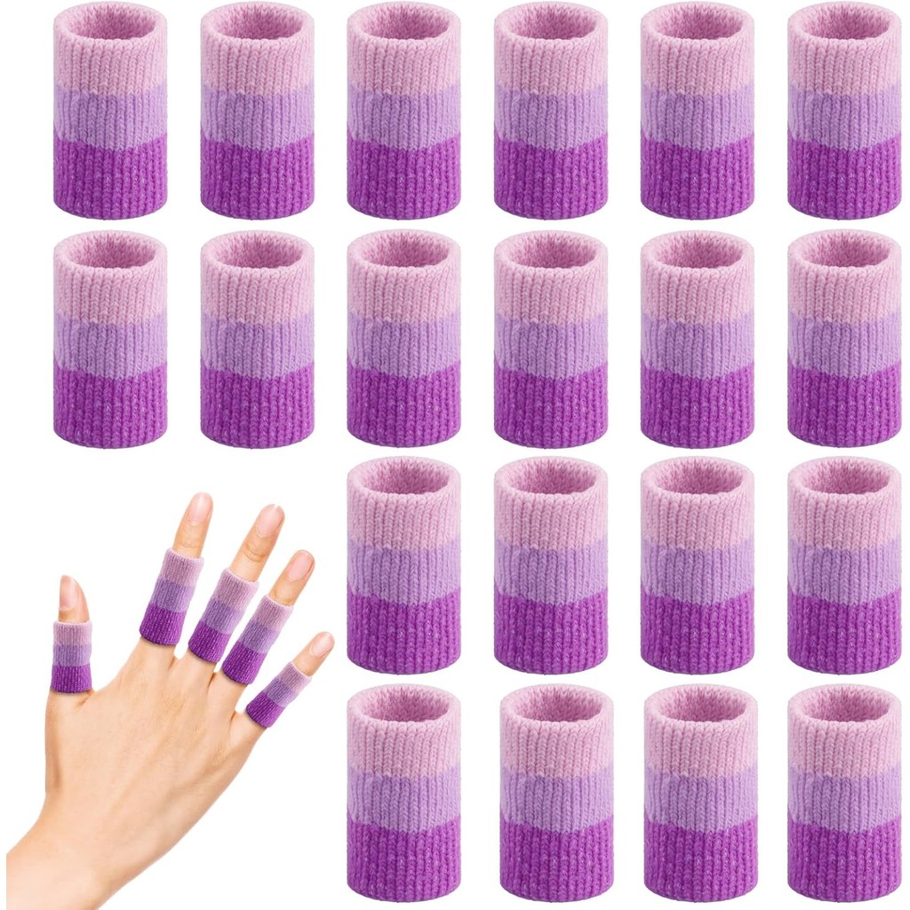 10 pieces crochet finger guard, finger cap compression crochet finger ...