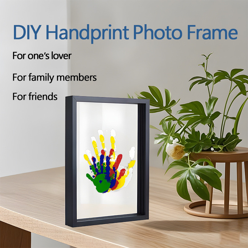 Cross-border Transparent Couple Family Handprint Decorative Photo Frame ...