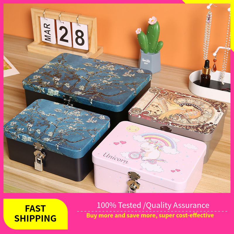Sg BOUTIQUE Locked Small Box Anti-theft Small Combination Lock Storage ...