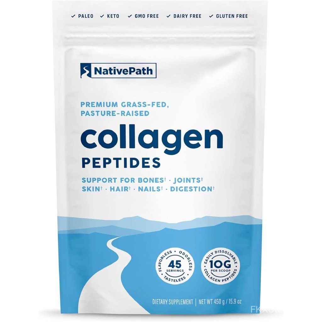 NativePath Collagen Peptides Protein - Hydrolyzed Type 1 & 3 Collagen ...