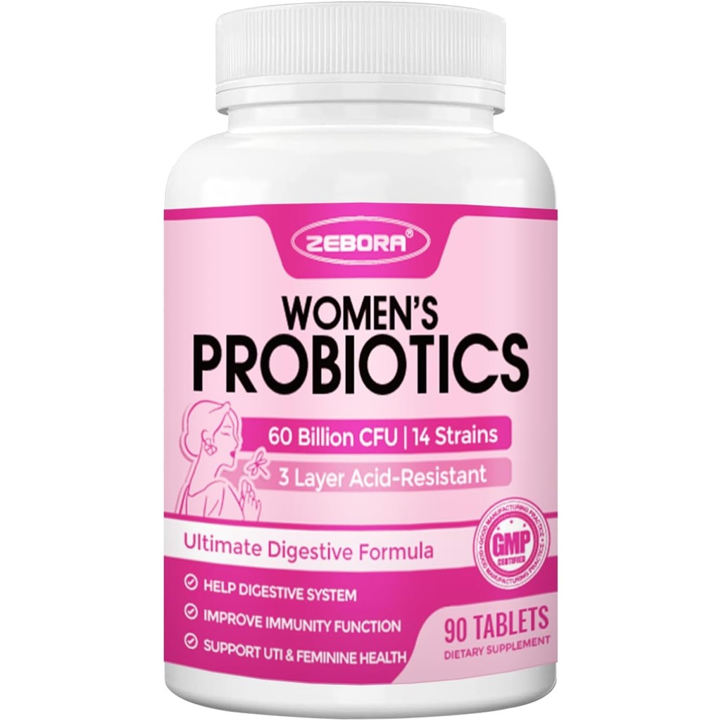 ZEBORA Probiotics for Women Digestive Health, Prebiotics and Probiotics ...