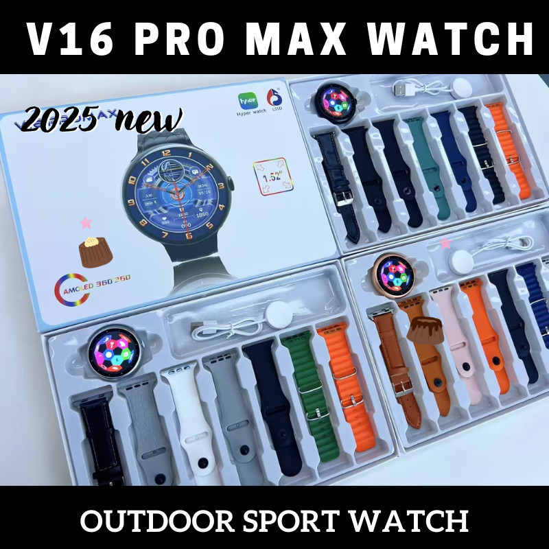V16 Pro Smart Watch Outdoor Sport Watch Smartwatch Man Women BT Call ...