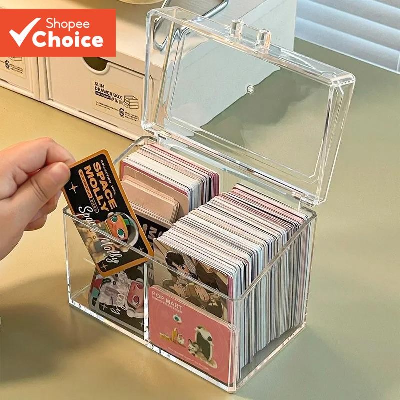 Acrylic Korean Transparent Storage Box, Blind Card Kpop Photocard
