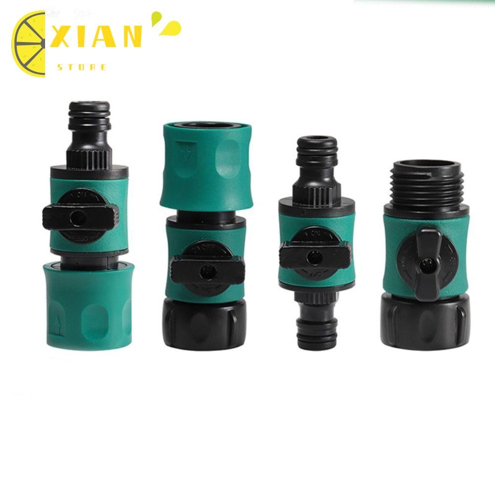 XIANS Water Hose Coupling, Plastic Valve Switch Hose Adapter, Watering ...