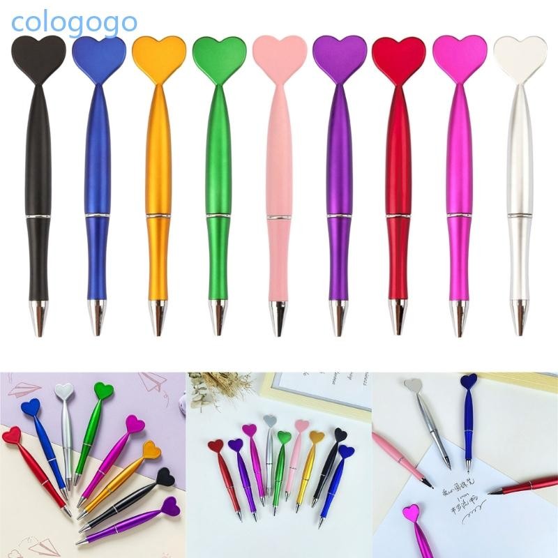 COLO 6 Pcs Ballpoint Pens Heart Shaped Writing Pens 1 0mm Signature ...