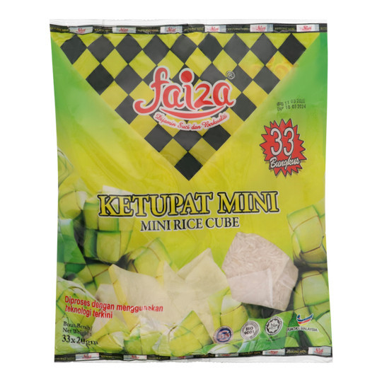 Faiza Ketupat Nasi 780g & Faiza Ketupat Mini 33x20g (Assorted ...