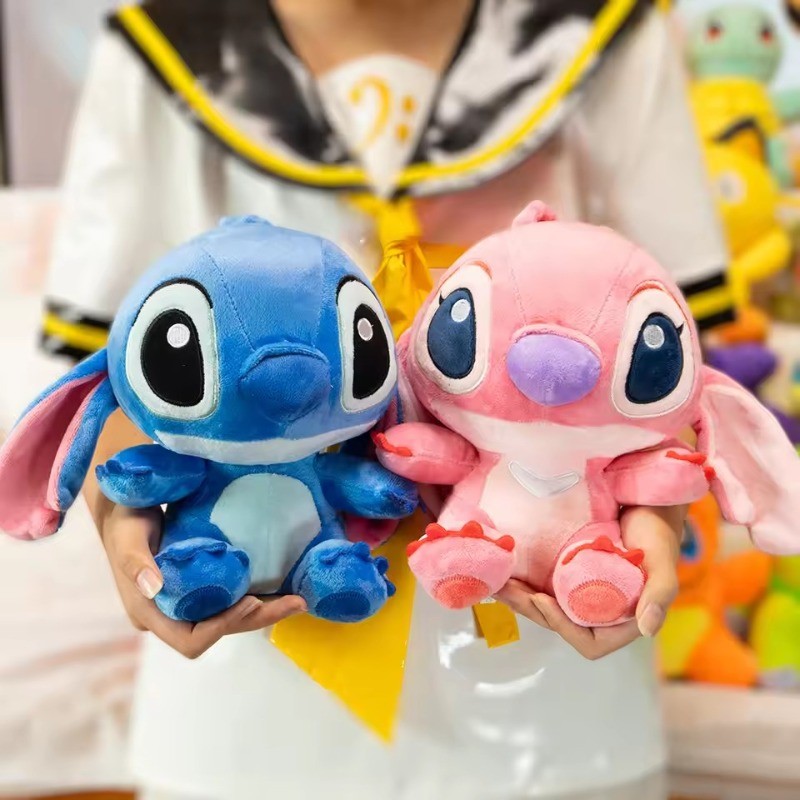 12cm 20cm 25cm Stitch Stuffed Plush Models Cartoon Stuffed Plush Dolls Anime Plush Baby Toys Kawaii Kids Birthday Gift