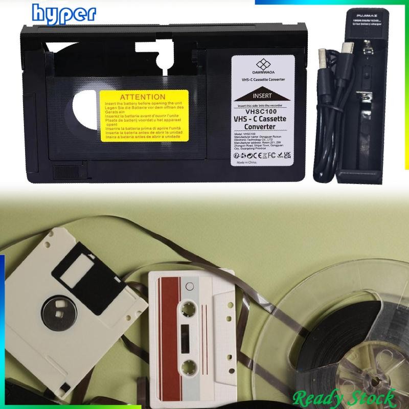 [Hyper] Vhs-c to VHS Cassette Adapter Vcr Player Professional 12mm Svhs ...