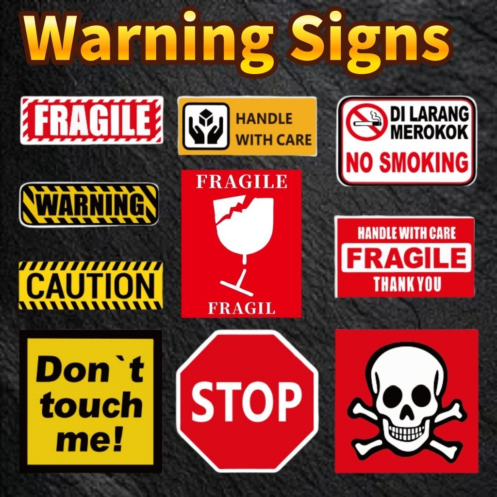 Safety Signs Stickers Warning Signs Stickers High Quality Waterproof ...
