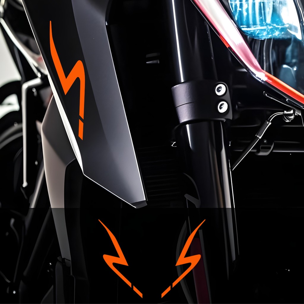 KTM Wheel Side Strip Sticker for Motorcycle fender Decor Waterproof ...