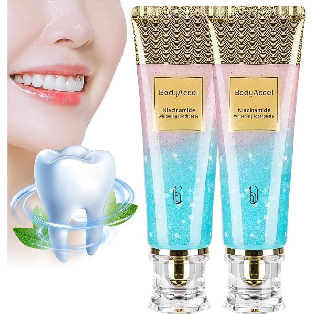 Niacinamide Whitening Toothpaste, BodyAccel Toothpaste, Niacinamide ...