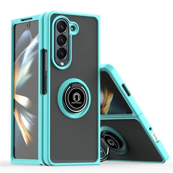 Case Samsung Galaxy Z Fold 5 Fold5 Ring Stand Cover (Front and Back) - Gambar 4