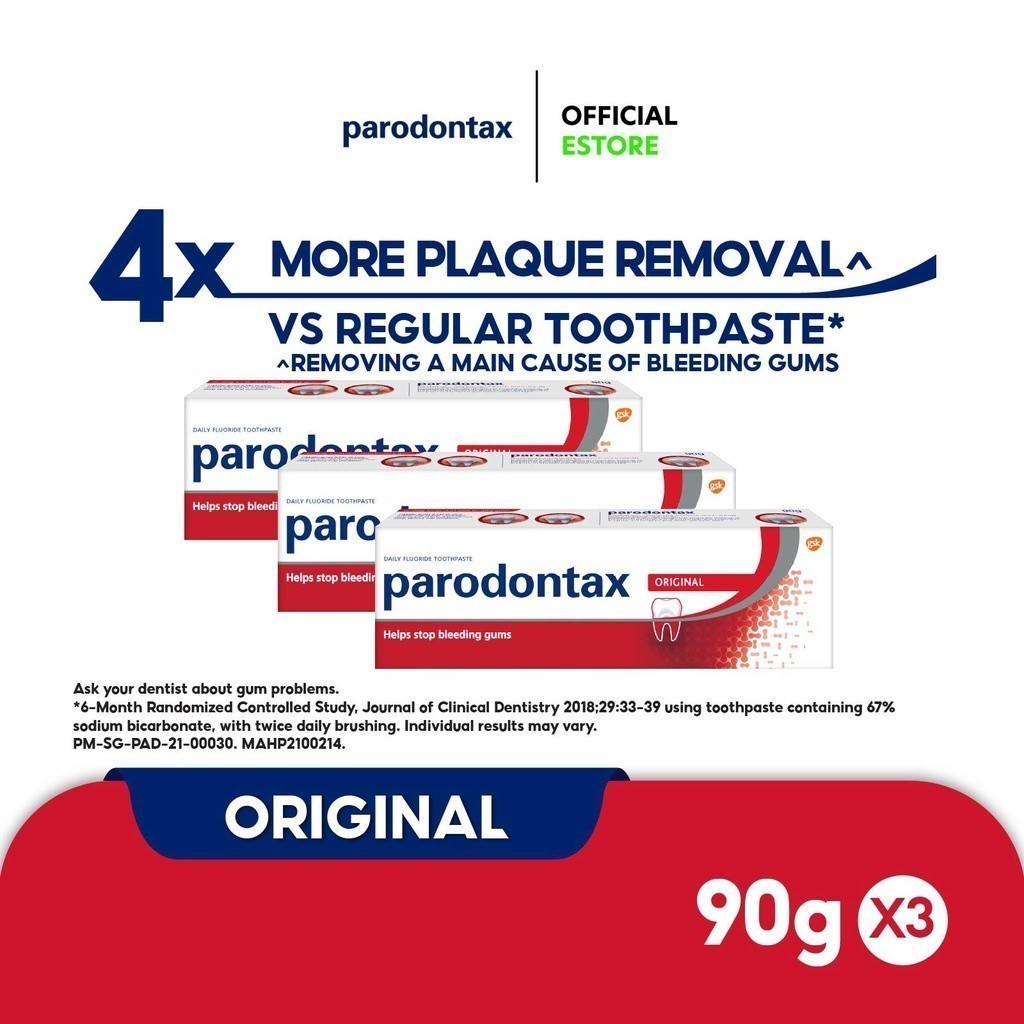 [3 Pack] PARODONTAX Toothpaste, Helps Stop Bleeding Gums, Oral Care ...