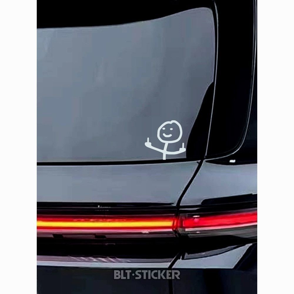 Stickman Despises Villains, Smiley Faces, Raised Middle Fingers with ...