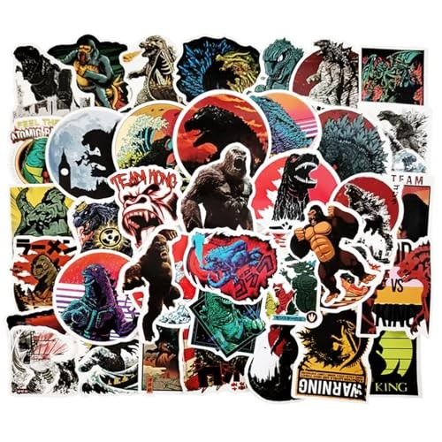 100 pieces Godzilla stickers Cute Godzilla sticker pack Anime character ...