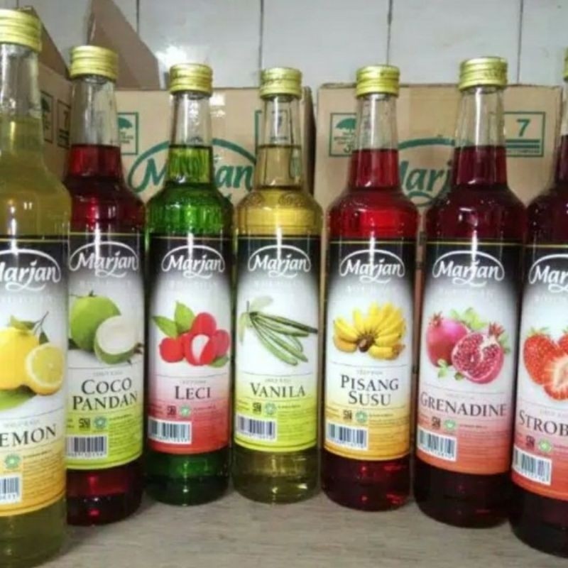 Sirup Marjan Boudoin Sirup Rasa Coco Pandan/Melon 460ml. | Shopee Singapore