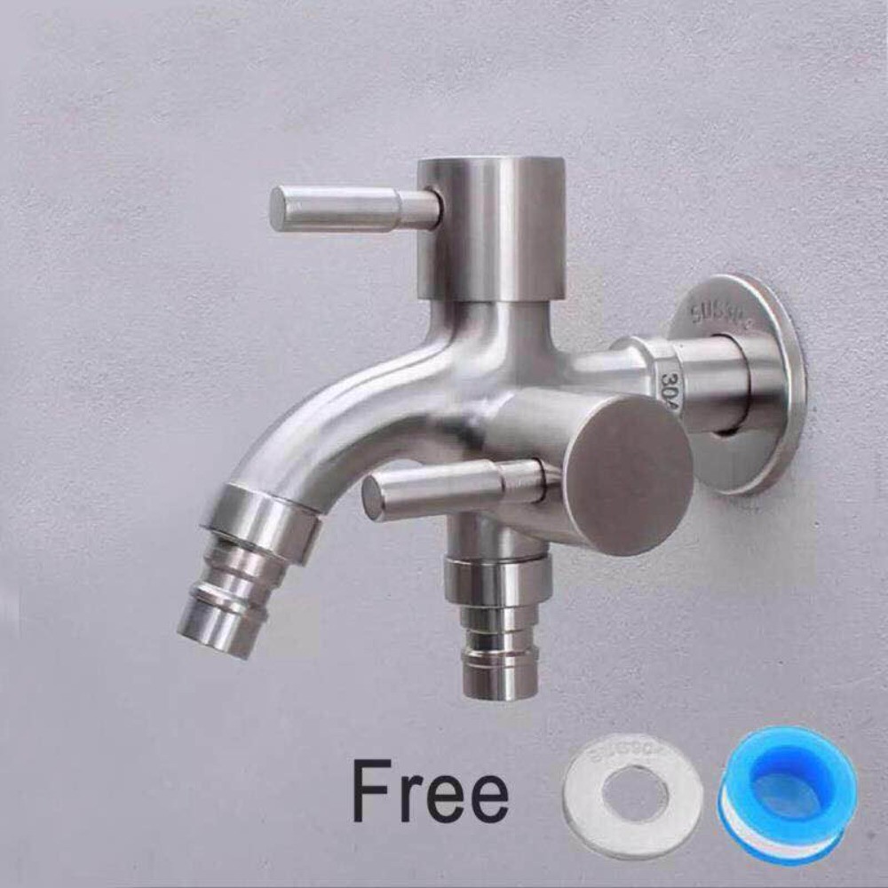 The Cheapest Madame Faucet Stainless Steel 2 Heads 3 Ways Multi-Purpose ...