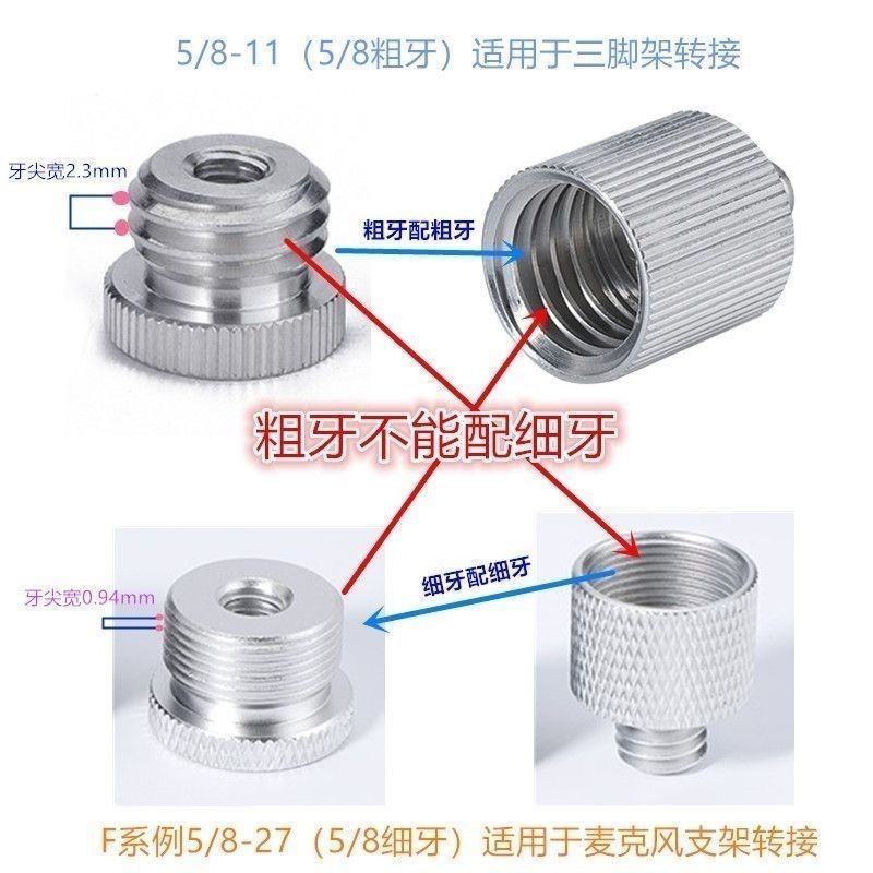 5/8 Coarse Thread Adapter Screw Laser Level Tripod Thread Adapter Nut ...
