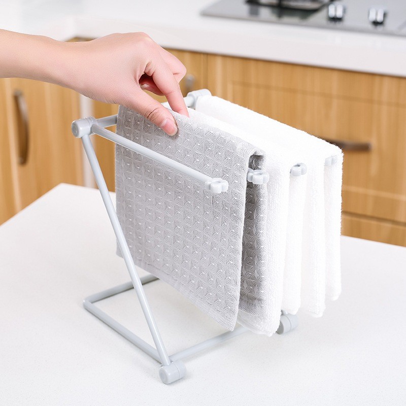 Foldable Vertical Kitchen Cloth Rack Dishwasher Towel Storage Rack Non ...