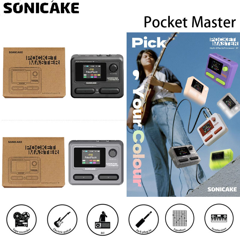 SONICAKE Pocket Master Electric Guitar Integrated Effect Device