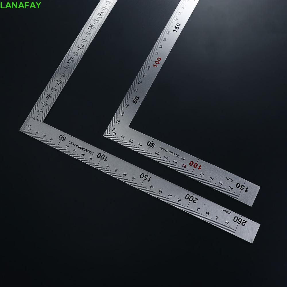 LANAFAY L Shape Ruler Measurement Instruments Metal School Supplies ...