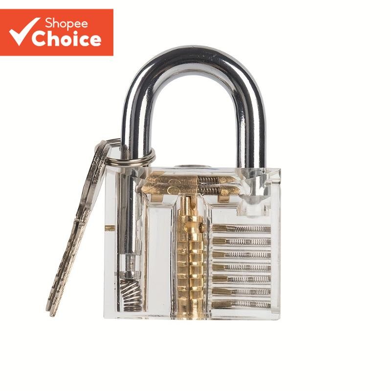 Transparent Practice Padlock Tool Kit, Lock And Keys For Sheds, Storage ...