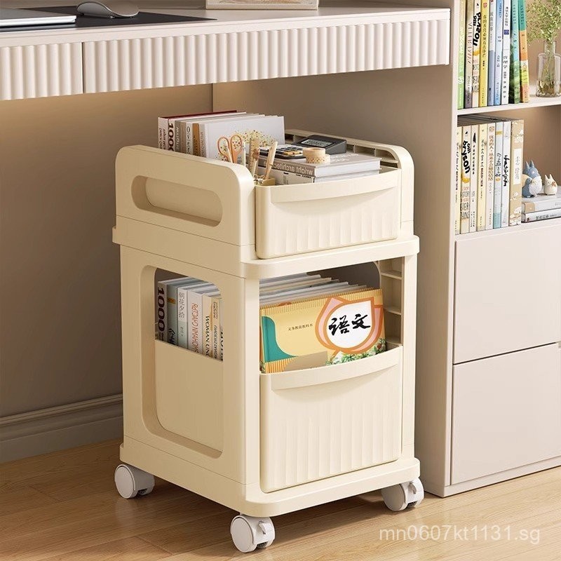 Mobile School Bag Storage Rack, Small Trolley Book Organizer, Home Use ...