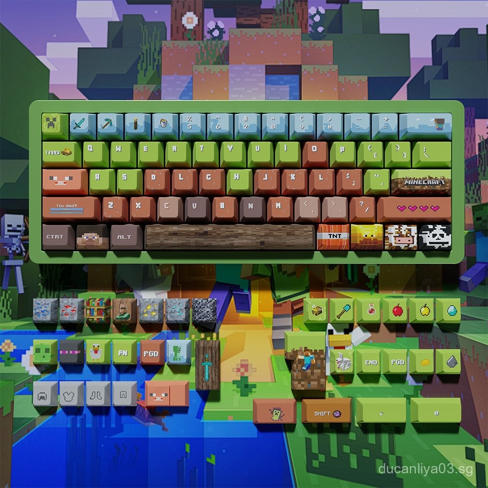 Original Design Mc Minecraft Pixel Keycap Original Factory Height 139 ...